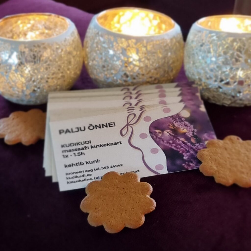 Kudikudi Keila massaažisalongi massaaži kinkekaart